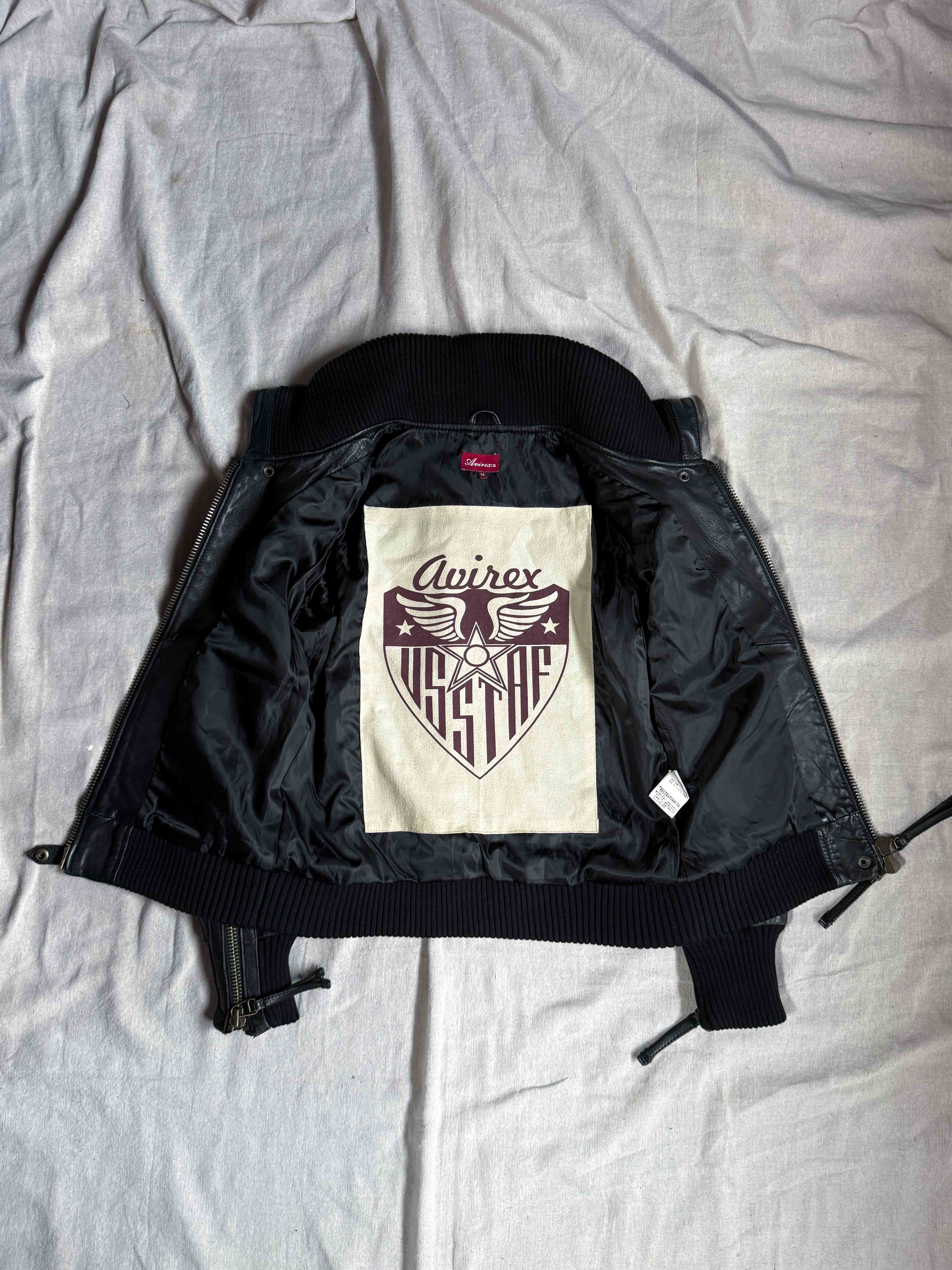 Avirex Lambskin Leather Jacket alt view
