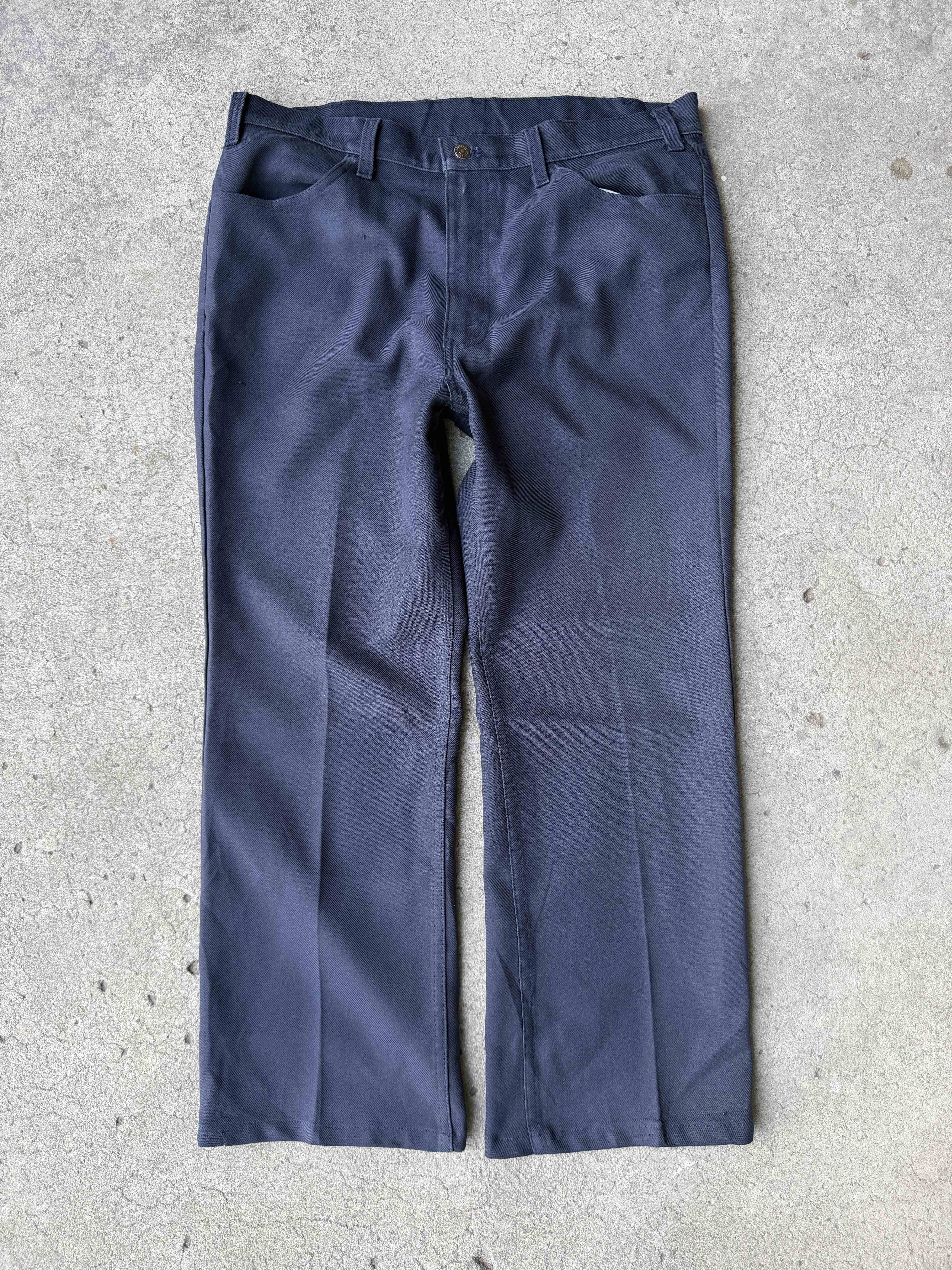 Vintage 70s Levi's Sta-Prest Black Tab Flare Trousers